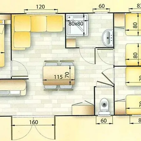 مكان تخييم 4 Etoiles - Piscine - Ef0cca *